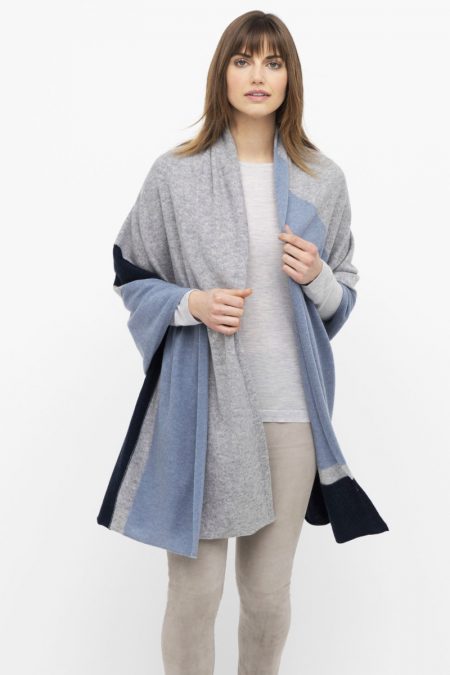 Intarsia Travel Wrap - Kinross Cashmere