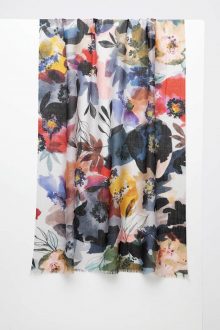 Fresh Posies Print Scarf - Kinross Cashmere