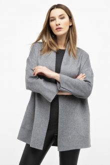 Lt. Weight Open Front Coat - Kinross Cashmere