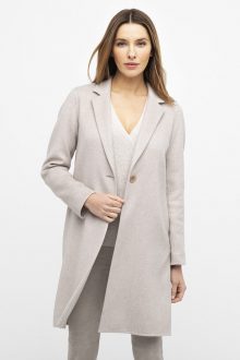 Lt. Weight Notch Collar Coat - Kinross Cashmere