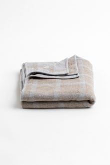 Double Knit Check Throw - Kinross Cashmere