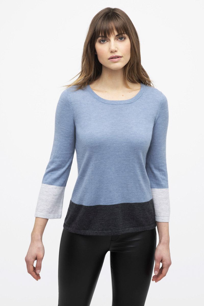 Worsed Colorblock Crew - Kinross Cashmere