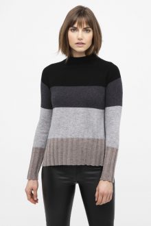 Wide Stripe Funnel - Kinross Cashmere