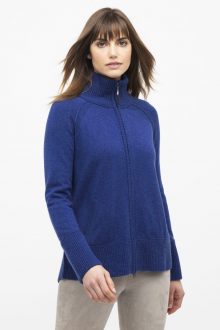 Sport Zip Cardigan - Kinross Cashmere