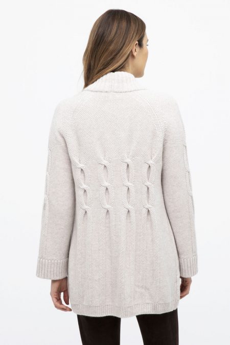 Luxe Cable Cardigan - Kinross Cashmere