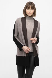 Intarsia Cardigan - Kinross Cashmere