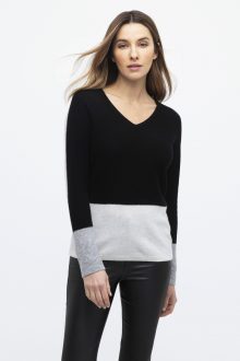 Colorblock Vee - Kinross Cashmere