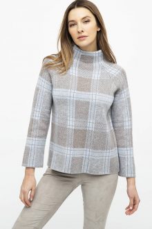 Plaid Funnel - Kinross Cashmere