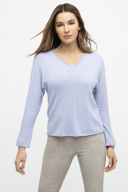 Seamed Dolman Vee - Kinross Cashmere