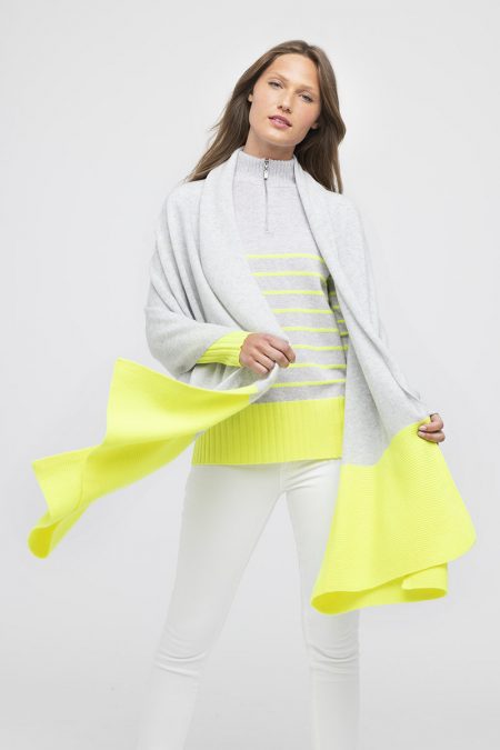 Colorblock Travel Wrap - Kinross Cashmere