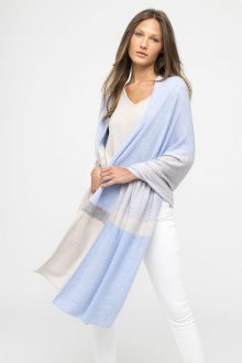 Intarsia Travel Wrap - Kinross Cashmere