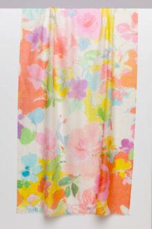 Bouquet Print Scarf - Kinross Cashmere