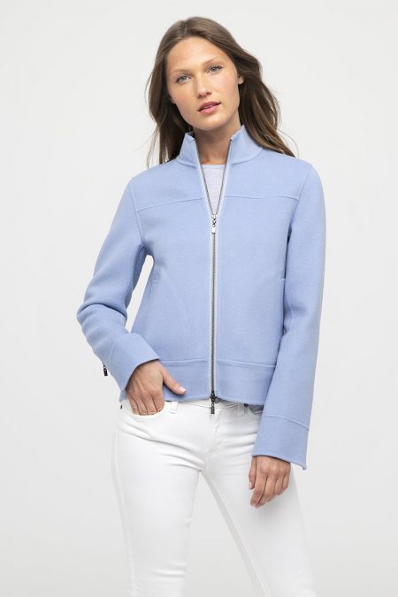 Zip Mock Jacket - Kinross Cashmere