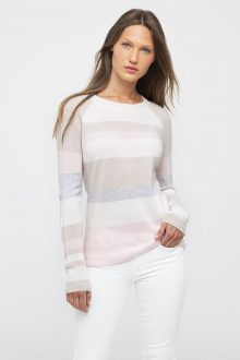 Multi Stripe Pullover - Kinross Cashmere