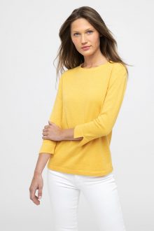 3/4 Sleeve Crew - Kinross Cashmere