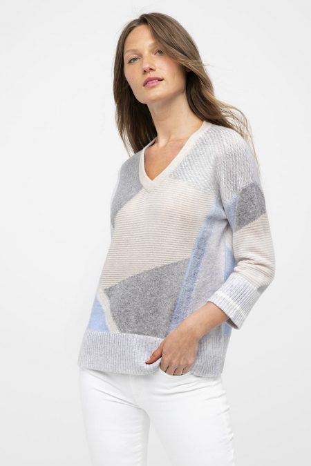 Intarsia Vee - Kinross Cashmere