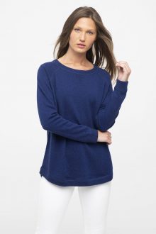 Round Hem Sweatshirt - Kinross Cashmere