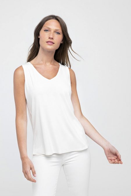 Hi Low Vee Tank - Kinross Cashmere