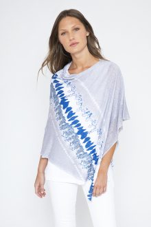 Tie Dye Poncho - Kinross Cashmere