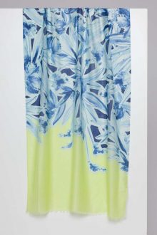 Coastal Floral Print Scarf - Kinross Cashmere