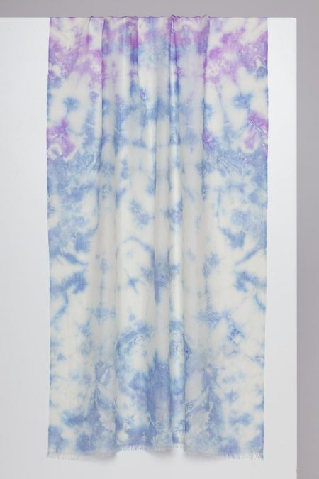 Tie Dye Print Scarf - Kinross Cashmere