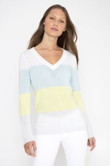 Colorblock Vee - Kinross Cashmere