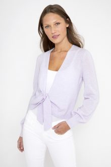 Tie Front Cardigan - Kinross Cashmere