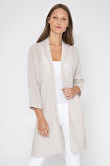 Easy Rib Cardigan - Kinross Cashmere