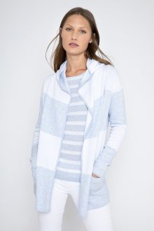 Reversible Wide Stripe Hoodie - Kinross Cashmere