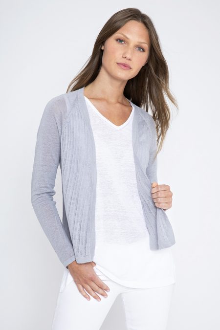 Rib Raglan Cardigan - Kinross Cashmere