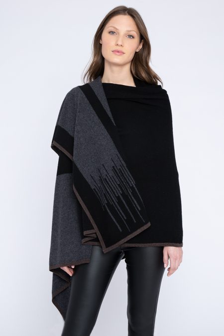 Intarsia Wrap - Kinross Cashmere