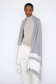 Intarsia Wrap - Kinross Cashmere