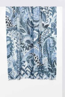 Boho Paisley Print Scarf - Kinross Cashmere