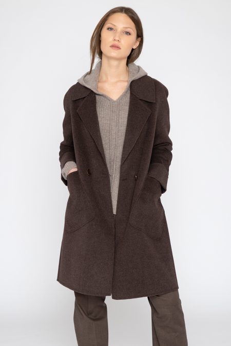 Notch Collar Coat - Kinross Cashmere