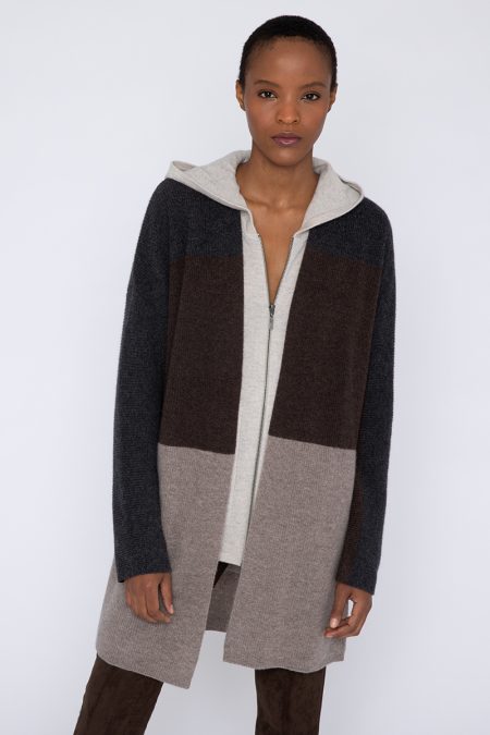 Colorblock Easy Cardigan - Kinross Cashmere