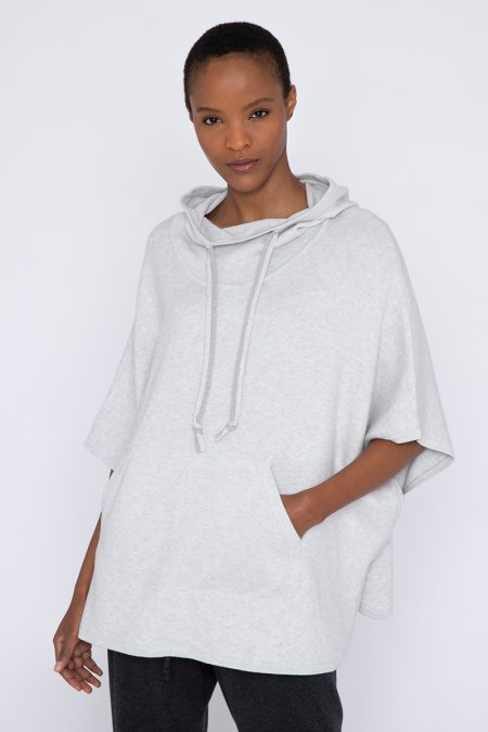 Hooded Poncho - Kinross Cashmere