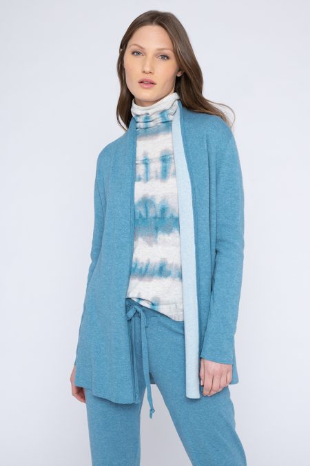 Reversible Drape Cardigan - Kinross Cashmere