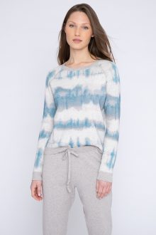 Reversible Tie Dye Crew - Kinross Cashmere