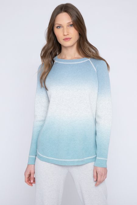 Reversible Ombre Sweatshirt - Kinross Cashmere