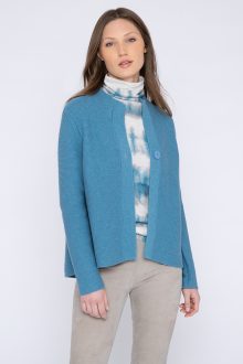 Garter Button Cardigan - Kinross Cashmere