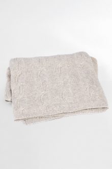 Luxe Cable Throw - Kinross Cashmere