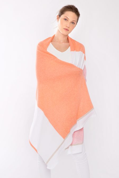 Colorblock Travel Wrap - Kinross Cashmere