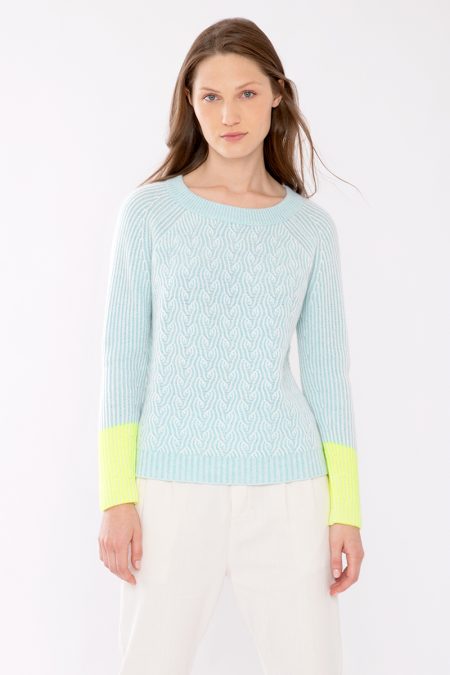 Plaited Color Play Pullover