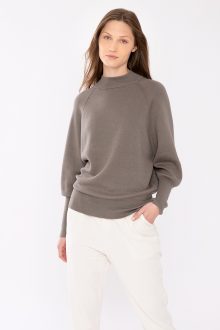 Balloon Sleeve Mock - Kinross Cashmere