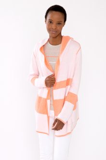 Reversible Stripe Hoodie- Kinross Cashmere