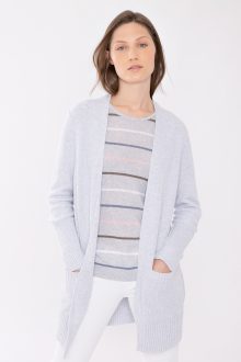 Rib Drape Cardigan - Kinross Cashmere