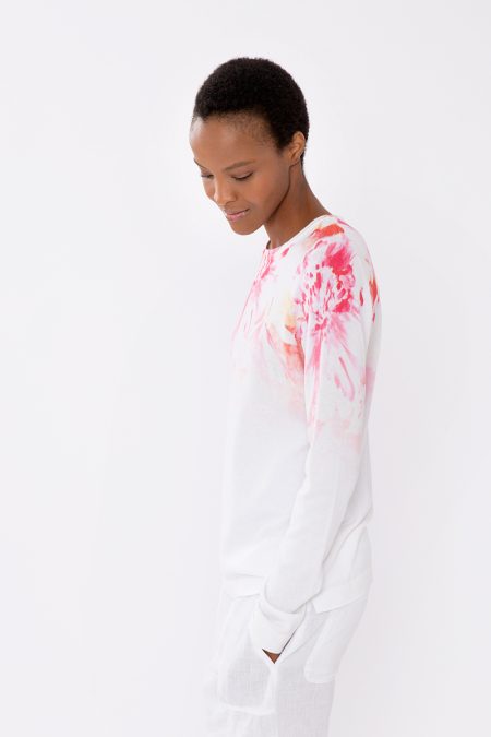 Island Floral Crew - Kinross Cashmere