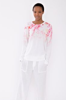 Island Floral Crew - Kinross Cashmere