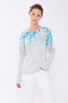 Island Floral Crew - Kinross Cashmere