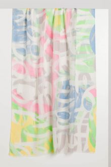 Graffiti Print Scarf - Kinross Cashmere